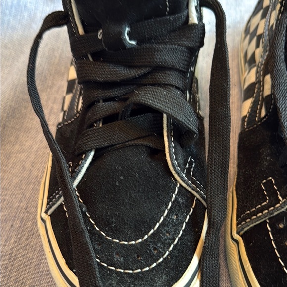 Vans Black and White High-Top Sneakers - Picture 9 of 12